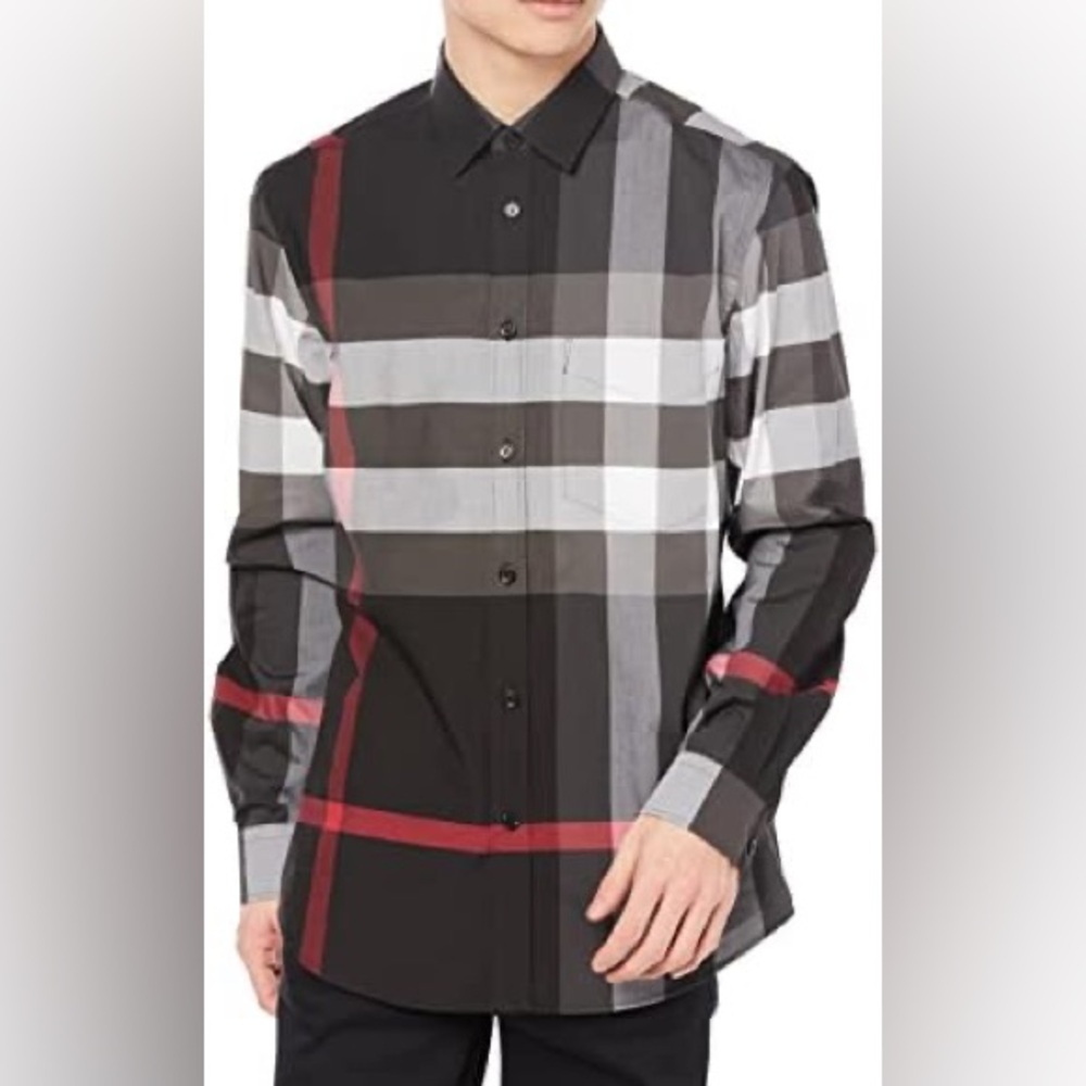 NWOT Burberry Men's Somerton Check Shirt